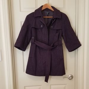 Purple Wool Coat from The Gap